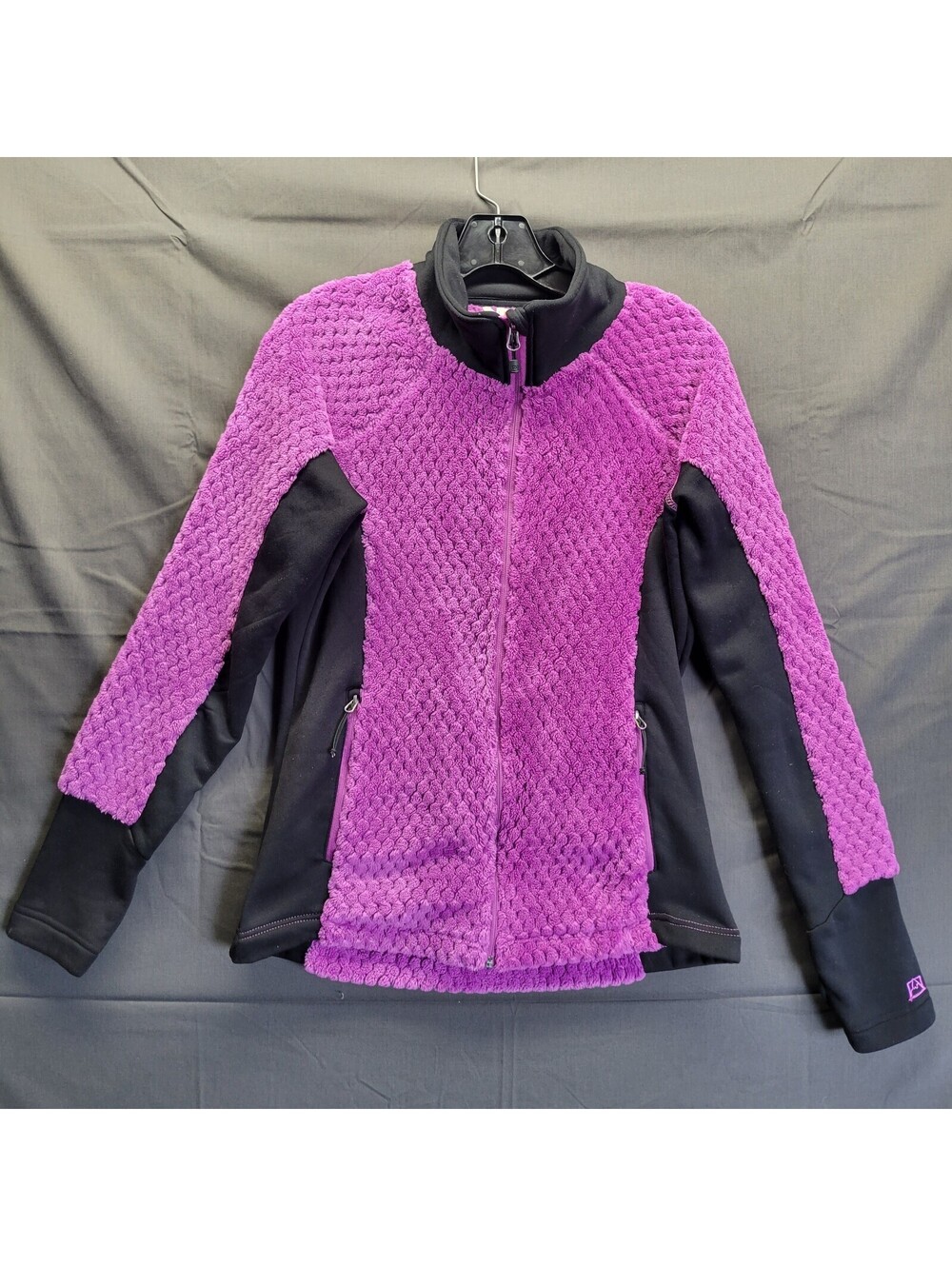 Women's Avalanche Fleece Full Zip Purple Sweater Jacket Size Small